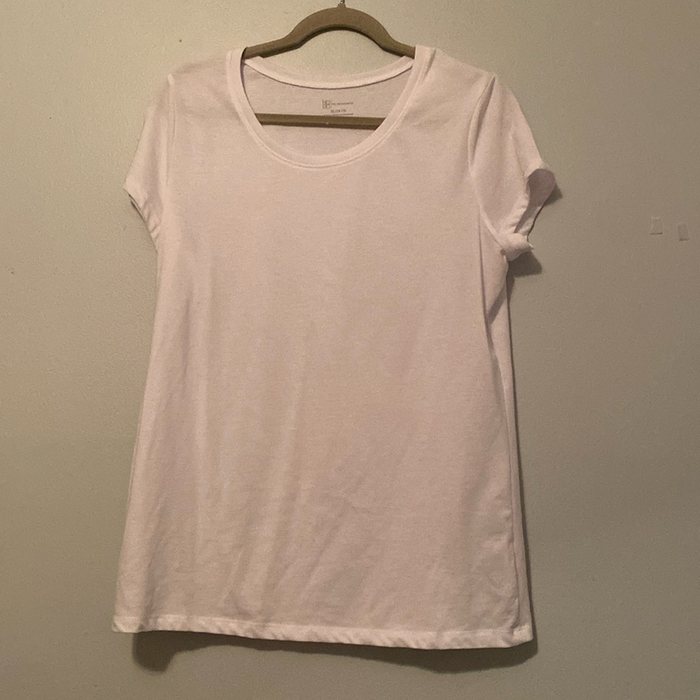 White No Boundaries Scoop Neck Short Sleeve Tshirt